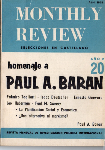 Monthly Review Nr. 20 - Año 2 - Abril 1965 (0k)