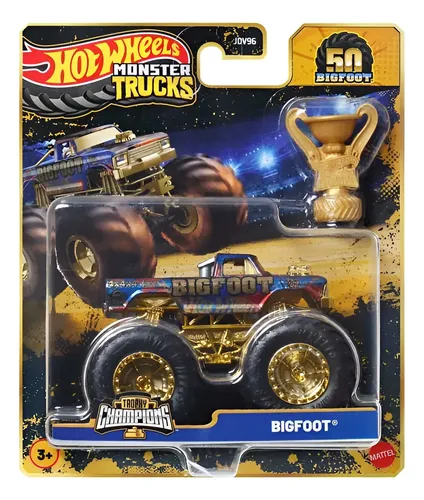 Hot Wheels Monster Trucks Bigfoot 50th Sortidos Mattel 1/64 Cor