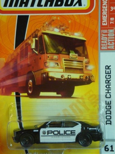 Matchbox Emergency Response Dodge Charger Police Fetcw