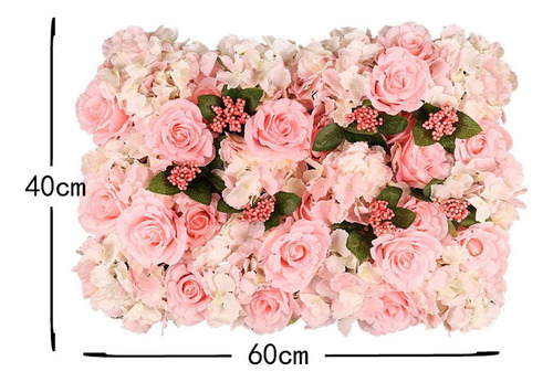 Panel De Pared De Flores De Boda Artificial