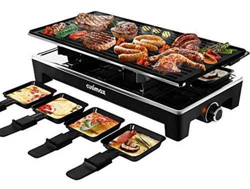 Cusimax Raclette Grill Mesa De Parrilla Eléctrica, Parrilla