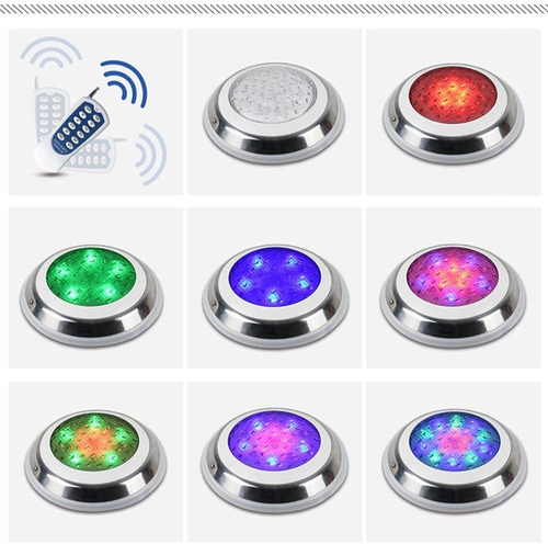 Lampara Luz Led 7 Colores 252led Para Piscinas 54w/12v