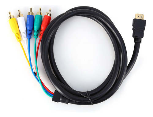Convertidor De Audio Y Vídeo Hdmi Macho A 3 Rca Av De 0,5 M,