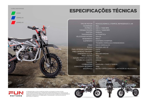Imagem 6 de 6 de Mini Moto Laminha 49cc, Fun Motors