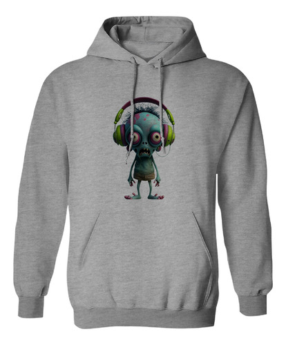 Sudadera Con Gorro Zombie Con Audífonos