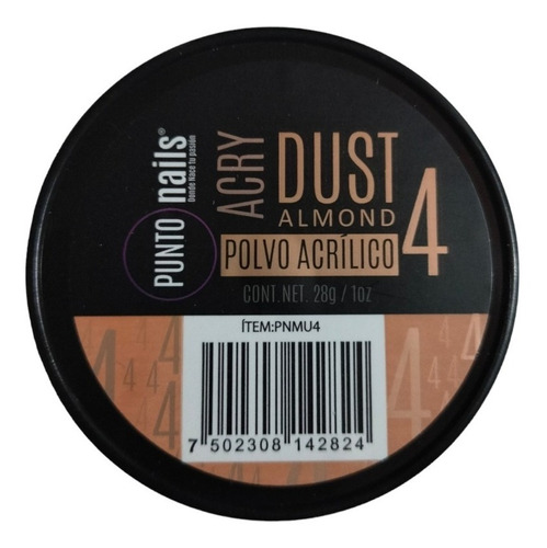 Acrilico Cover Punto Nails 1 Onz Dust Almond Color Almond 4