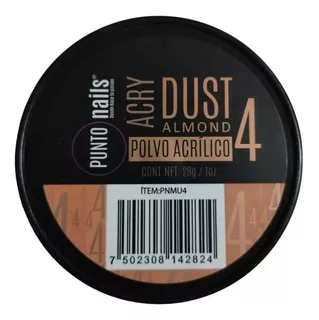 Acrilico Cover Punto Nails 1 Onz Dust Almond Color Almond 4