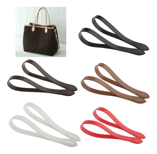 3 Asas Cortas De Bolsa De Cuero Negro-a 60cm Negro-a Negro-a