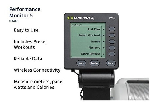Concept2 Modelo D Con Monitor De Rendimiento Pm5 Indoor