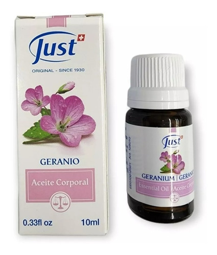 Aceite Esencial De Geranio 10ml Just