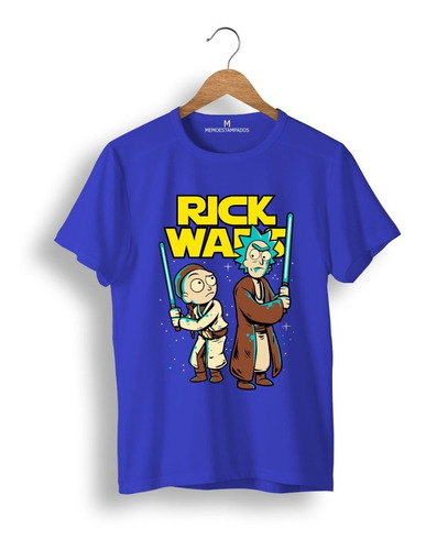 Remera: Rick Morty Star Wars Memoestampados