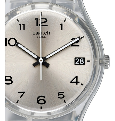 Relógio de aço inoxidável Swatch Silverall Original Gm416b de 3 Atm