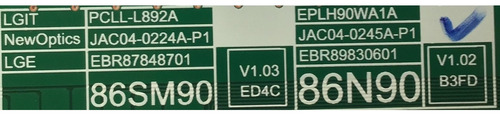 Led Driver Lg Ebr89830601 / 3pcr02489c / 86nano91ana (Usado)