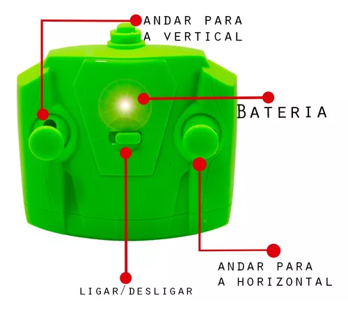 Carrinho Controle Remoto 4x4 8 Funções Horizontal Giro 360º CAR509V :  : Brinquedos e Jogos