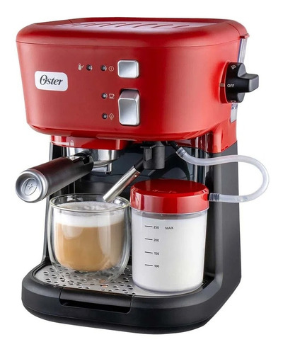 Imagen 1 de 6 de Cafetera Para Espresso Oster Bvstem5501r Rojo