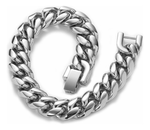 Pulsera Cuban Link Para Hombre Hip Hop29 De Acero Inoxidable