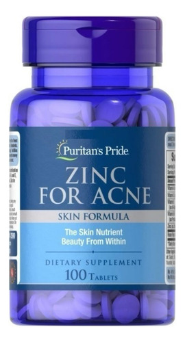 Zinc Para Acné Americana Pura Original Orgánica