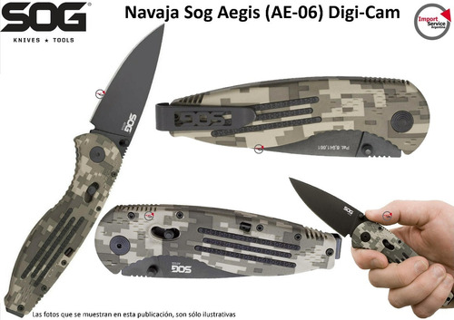 Navaja Sog Aegis (ae-06) Digi-cam Plegable