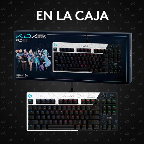 Imagen 4 de 7 de Fpc Teclado Mecánico Gamer Logitech G Pro K-da Tkl Rgb