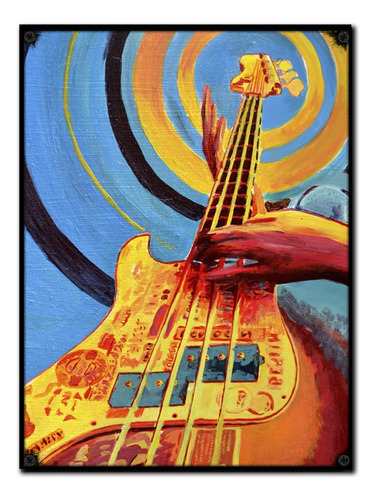 #427 - Cuadro Vintage 30 X 40 - Bajo No Chapa Bass Música 