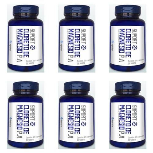 Suport Cloreto De Magnésio P. A. 500mg C/120 (kit C/06)
