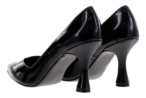 Imagen 4 de 4 de Zapatilla Mujer Moderna Punta Picuda De Tacón Escultural