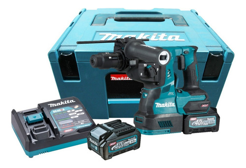 Martelete Combinado 40v 28mm Hr004gm201 Makita Xgt 4ah 127v