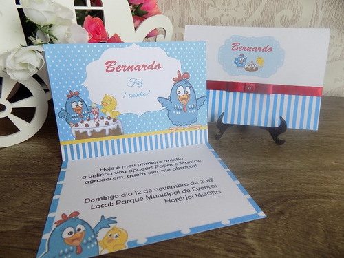 Convite Infantil Personalizado (120un)