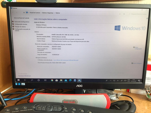 Windows 10 Home Intel Celeron J1300 2.41 Gh7 Ram 4.00 Gb Hd