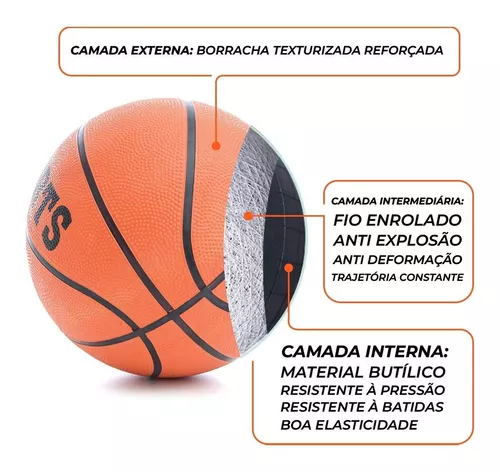 Bola De Basquete Oficial - Indoor/Outdoor - Microfibra - Doble Fish