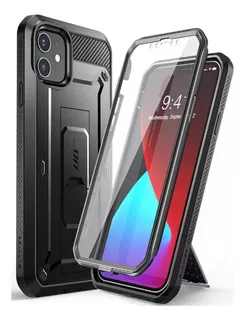 Case Supcase Protector 360° Negro Para iPhone 12 Mini