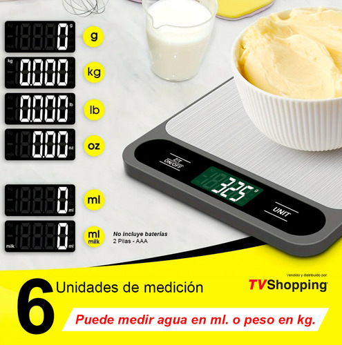 Báscula De Cocina Tvshopping Digital De Alta Precisión