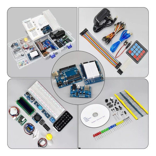 Kit Compatible Arduino Uno Con Tutorial En Español, Placa R3
