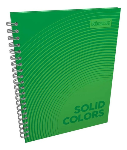 Cuaderno Argollado Grande Cuadriculado Mujer Solid Colors Color Verde