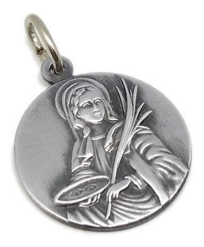 Medalla Santa Lucía - Incluye Cadena - 20mm/al
