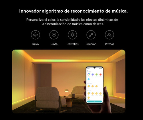 Cinta Tira 2 Mts Xiaomi Smart Multicolores Gradient Homekit