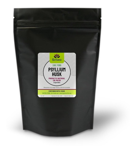 Psyllium Husk En Polvo (250gr) - Producto Natural 100% Puro
