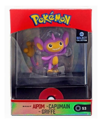 Select Collection Pokémon 6 Figuras Pikachu Aipom Jigglypuff