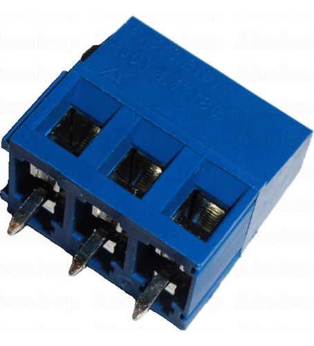 Bornera 3x1 10amp Terminal Conector Tornillos Polos Pines