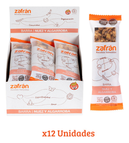 Caja De Barras Zafran De Nuez Y Algarroba