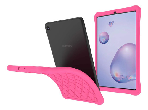 Funda De Galaxy Tab A 8.4 2020 Epicgadget De Silicona Rosa