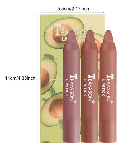 Lápiz Labial Mate De Larga Duración, Maquillaje Soft Crayon