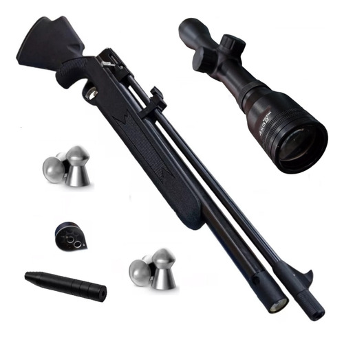 Rifle Aire Comprimido Fox Pcp Pr900 Regulado 5,5 + Mira 4x32