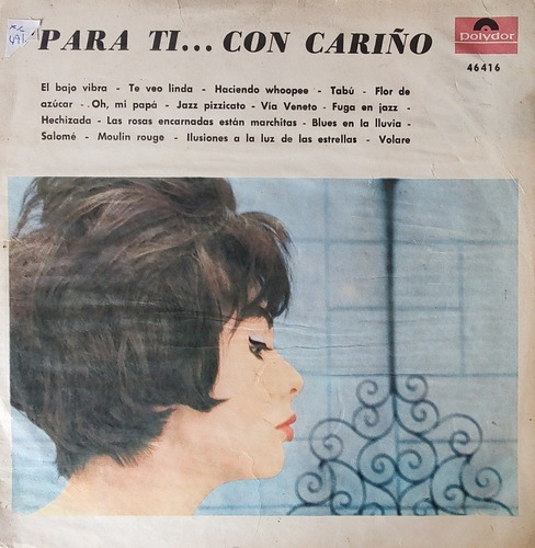 Vinilo Lp   Para Ti Con Cariño (xx491