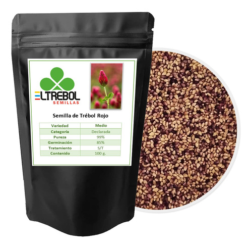 Semilla De Trébol Rojo - Trifolium Pratense (100g)