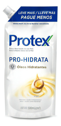 Sabonete líquido Protex Pro-Hidrata Antibacteriano Argan em líquido 500 ml
