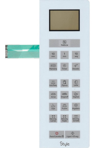 Imagem 1 de 2 de Teclado De Membrana Microondas Panasonic Nn St654wrun / K