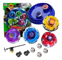 Comprar Kit 4 Beyblade Metal Fusion Led Tornado Cu002Farena 2 Lançadores