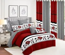 Comprar Juego De Cubre Camas 7 Piezas Con Sabanas Y Cortinas