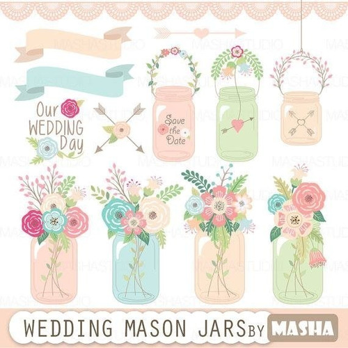 Kit Imprimible Shabby Rosa Celeste Verde Frascos Boda Flores